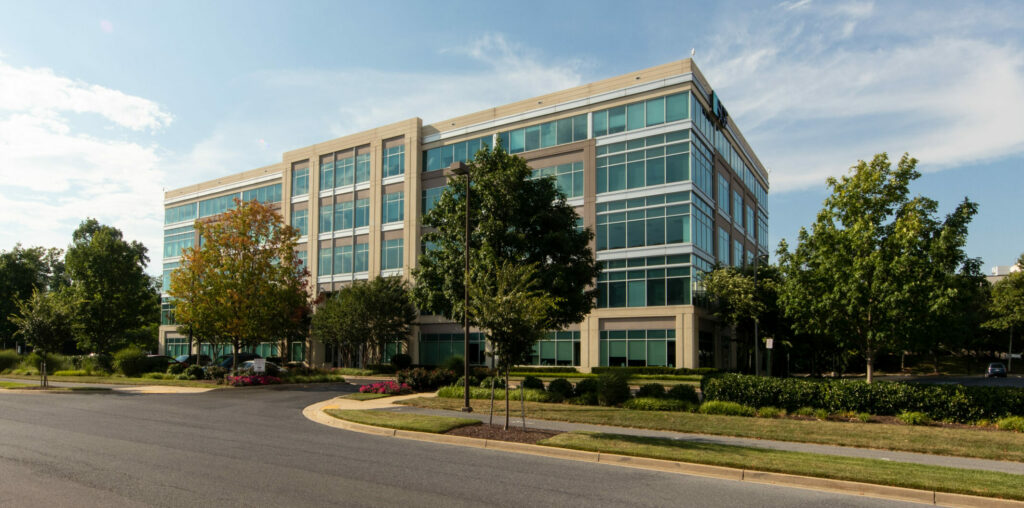 Exterior shot of healthcare facility.